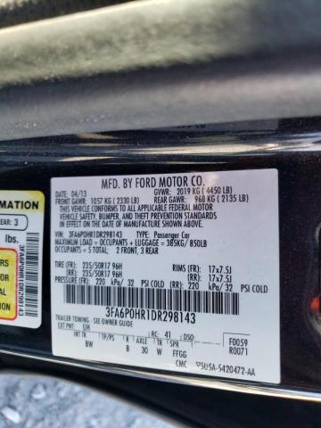 Photo 11 VIN: 3FA6P0HR1DR298143 - FORD FUSION SE 