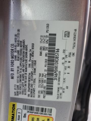 Photo 11 VIN: 3FA6P0HR1DR385766 - FORD FUSION 