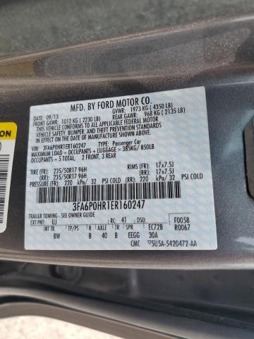 Photo 11 VIN: 3FA6P0HR1ER160247 - FORD FUSION SE 