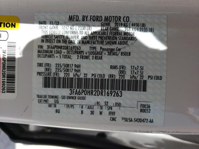 Photo 11 VIN: 3FA6P0HR2DR169263 - FORD FUSION SE 