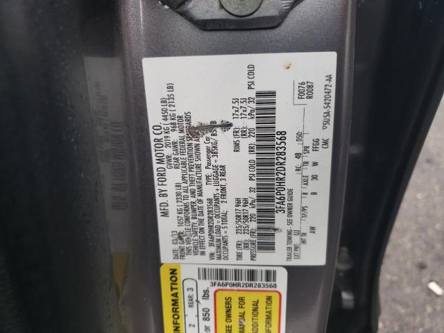 Photo 11 VIN: 3FA6P0HR2DR283568 - FORD FUSION 