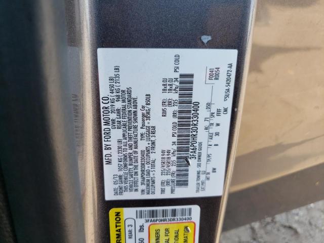 Photo 11 VIN: 3FA6P0HR3DR330400 - FORD FUSION 