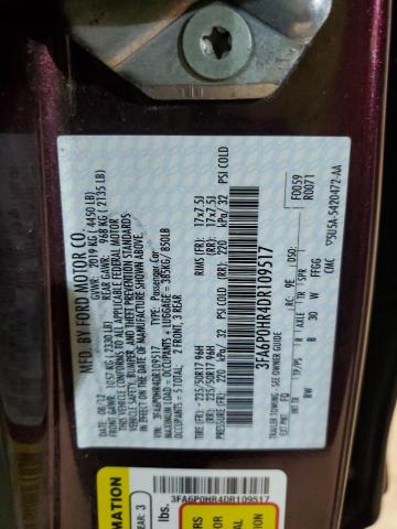 Photo 11 VIN: 3FA6P0HR4DR109517 - FORD FUSION SE 