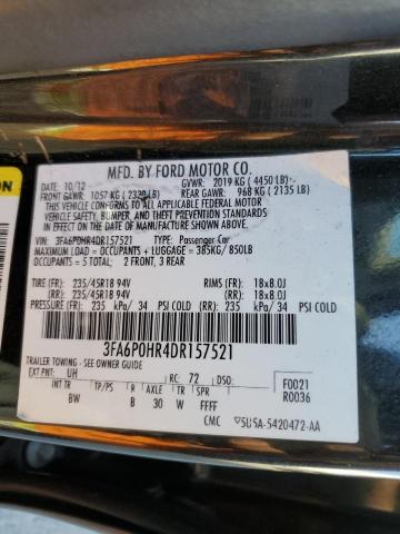 Photo 9 VIN: 3FA6P0HR4DR157521 - FORD FUSION SE 