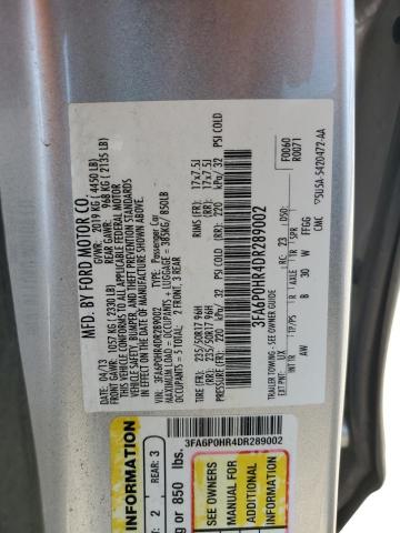 Photo 11 VIN: 3FA6P0HR4DR289002 - FORD FUSION SE 