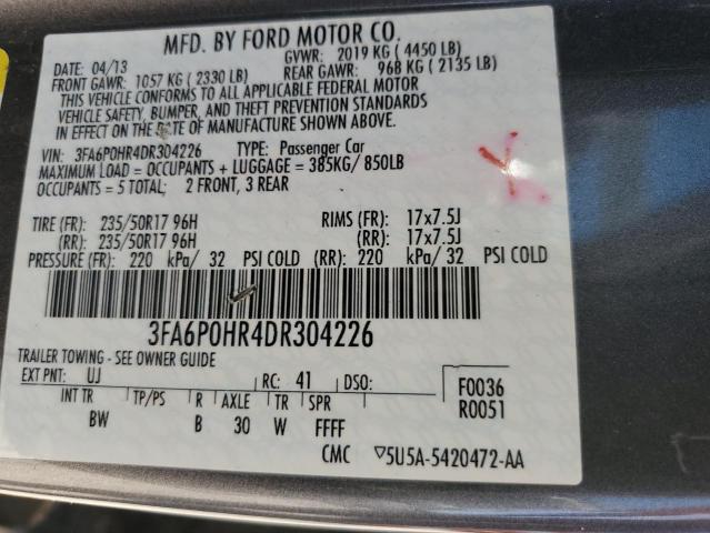 Photo 11 VIN: 3FA6P0HR4DR304226 - FORD FUSION SE 