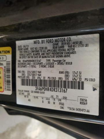 Photo 11 VIN: 3FA6P0HR4DR313167 - FORD FUSION SE 