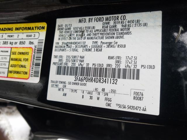 Photo 9 VIN: 3FA6P0HR4DR341132 - FORD FUSION SE 