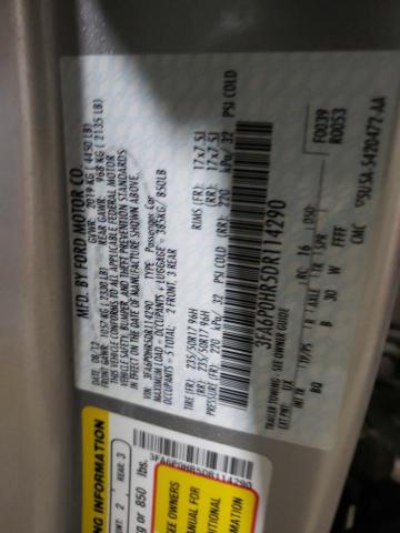 Photo 9 VIN: 3FA6P0HR5DR114290 - FORD FUSION SE 