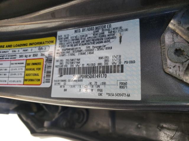 Photo 9 VIN: 3FA6P0HR5DR149170 - FORD FUSION SE 