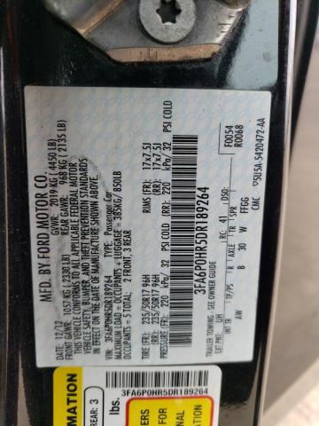 Photo 12 VIN: 3FA6P0HR5DR189264 - FORD FUSION 