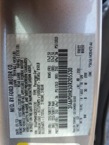 Photo 11 VIN: 3FA6P0HR5DR205530 - FORD FUSION SE 