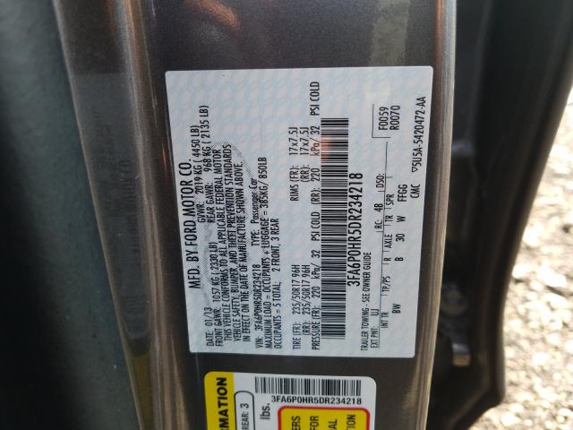 Photo 9 VIN: 3FA6P0HR5DR234218 - FORD FUSION SE 