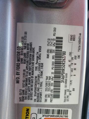 Photo 9 VIN: 3FA6P0HR5DR262780 - FORD FUSION SE 