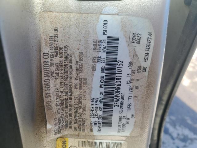 Photo 12 VIN: 3FA6P0HR6DR110152 - FORD FUSION SE 