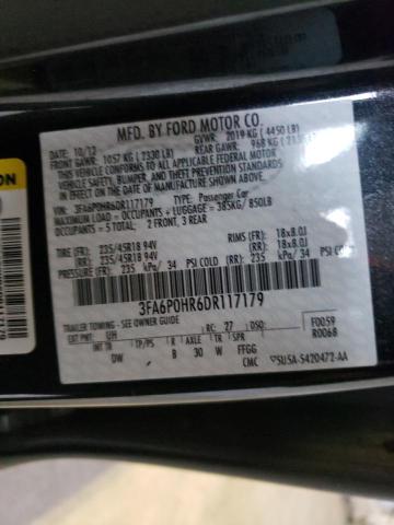 Photo 9 VIN: 3FA6P0HR6DR117179 - FORD FUSION SE 