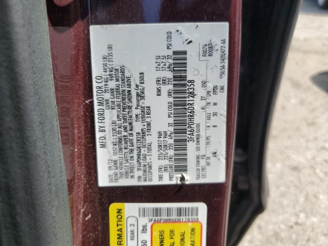 Photo 11 VIN: 3FA6P0HR6DR128358 - FORD FUSION SE 