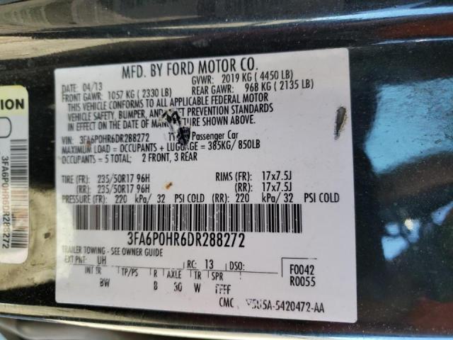 Photo 11 VIN: 3FA6P0HR6DR288272 - FORD FUSION SE 