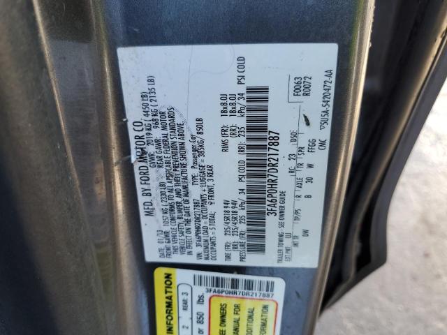 Photo 11 VIN: 3FA6P0HR7DR217887 - FORD FUSION SE 