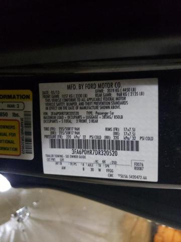 Photo 12 VIN: 3FA6P0HR7DR320520 - FORD FUSION SE 