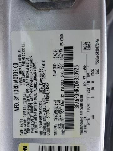 Photo 12 VIN: 3FA6P0HR7DR350925 - FORD FUSION 