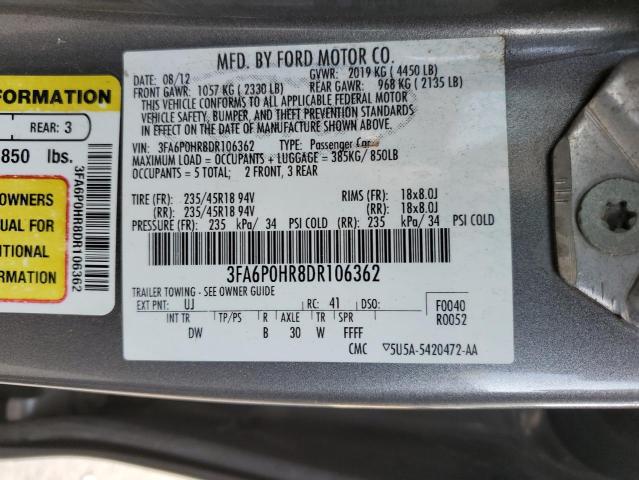 Photo 11 VIN: 3FA6P0HR8DR106362 - FORD ALL MODELS 