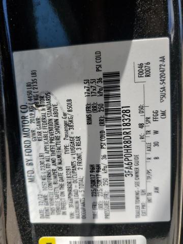 Photo 11 VIN: 3FA6P0HR8DR183281 - FORD FUSION 