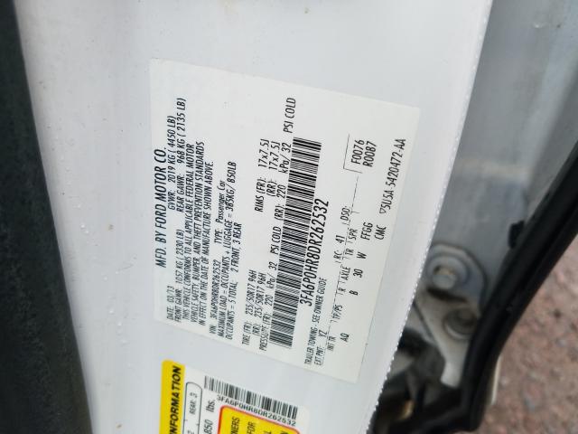 Photo 9 VIN: 3FA6P0HR8DR262532 - FORD FUSION SE 