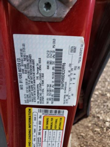 Photo 11 VIN: 3FA6P0HR8DR339996 - FORD FUSION SE 