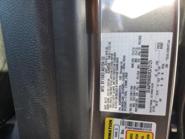 Photo 9 VIN: 3FA6P0HR8DR372125 - FORD FUSION SE 