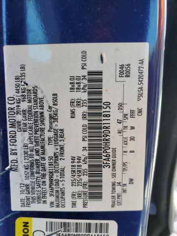 Photo 12 VIN: 3FA6P0HR9DR118150 - FORD FUSION SE 