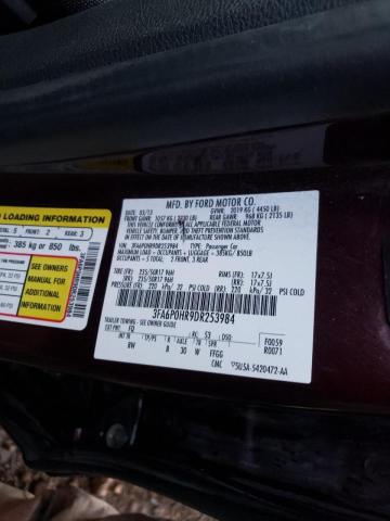 Photo 9 VIN: 3FA6P0HR9DR253984 - FORD FUSION SE 