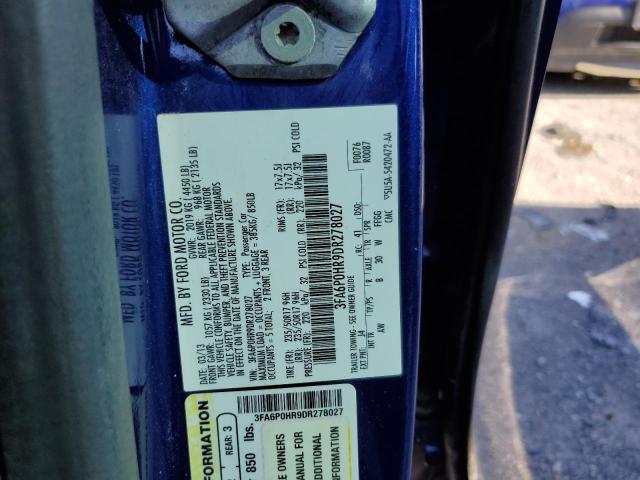 Photo 11 VIN: 3FA6P0HR9DR278027 - FORD FUSION S F 