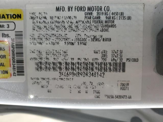 Photo 12 VIN: 3FA6P0HR9DR348142 - FORD FUSION 