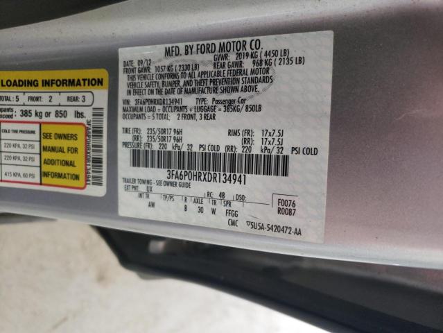 Photo 11 VIN: 3FA6P0HRXDR134941 - FORD FUSION 