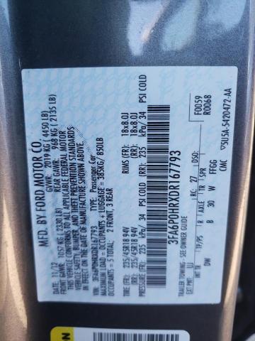 Photo 11 VIN: 3FA6P0HRXDR167793 - FORD FUSION SE 