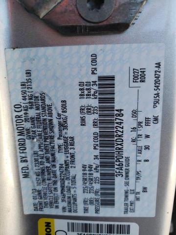 Photo 11 VIN: 3FA6P0HRXDR224784 - FORD FUSION SE 