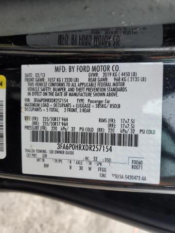 Photo 11 VIN: 3FA6P0HRXDR257154 - FORD FUSION SE 