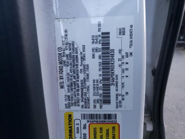 Photo 11 VIN: 3FA6P0K90DR204830 - FORD FUSION TIT 