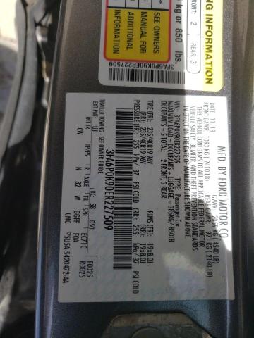 Photo 12 VIN: 3FA6P0K90ER227509 - FORD FUSION 