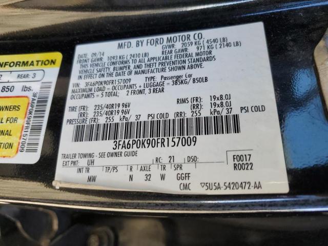 Photo 9 VIN: 3FA6P0K90FR157009 - FORD FUSION TIT 