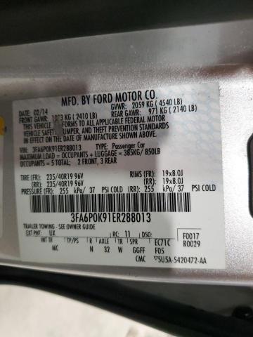 Photo 11 VIN: 3FA6P0K91ER288013 - FORD FUSION TIT 