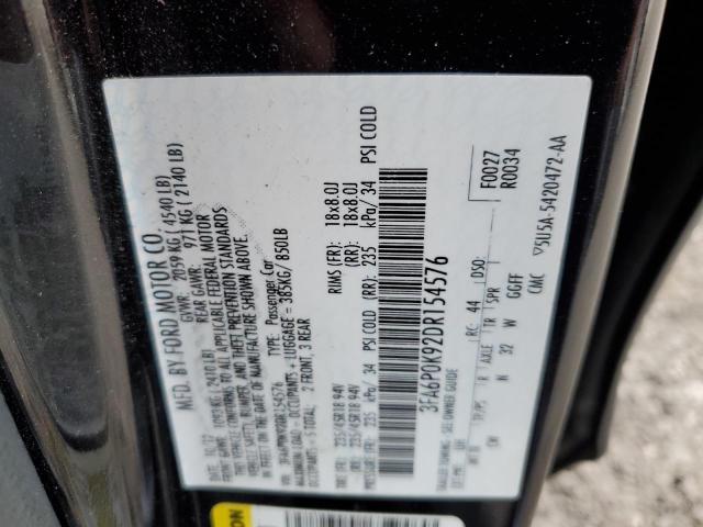 Photo 11 VIN: 3FA6P0K92DR154576 - FORD FUSION 