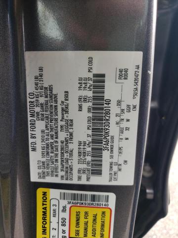 Photo 11 VIN: 3FA6P0K93DR280140 - FORD FUSION TIT 