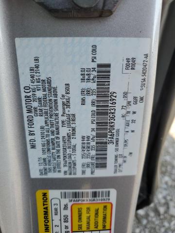 Photo 11 VIN: 3FA6P0K93GR316929 - FORD FUSION 