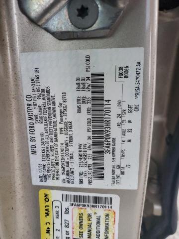 Photo 12 VIN: 3FA6P0K93HR170114 - FORD FUSION TIT 