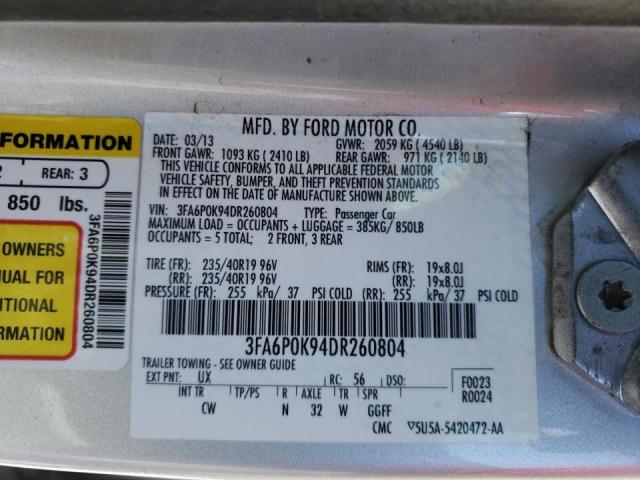 Photo 9 VIN: 3FA6P0K94DR260804 - FORD FUSION TIT 