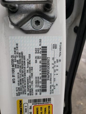 Photo 9 VIN: 3FA6P0K95DR309072 - FORD FUSION TIT 