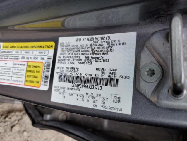 Photo 11 VIN: 3FA6P0K96ER235713 - FORD FUSION 