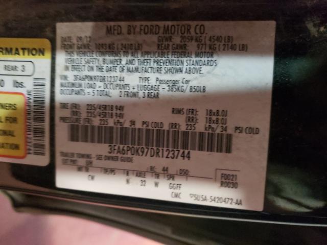 Photo 9 VIN: 3FA6P0K97DR123744 - FORD FUSION TIT 